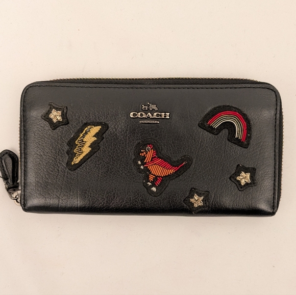 Authentic Limited Edition Coach Rexy Leather Zip Wallet - Picture 1 of 4